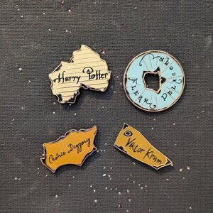 Goblet of Fire Name Slips Fantasy Pins